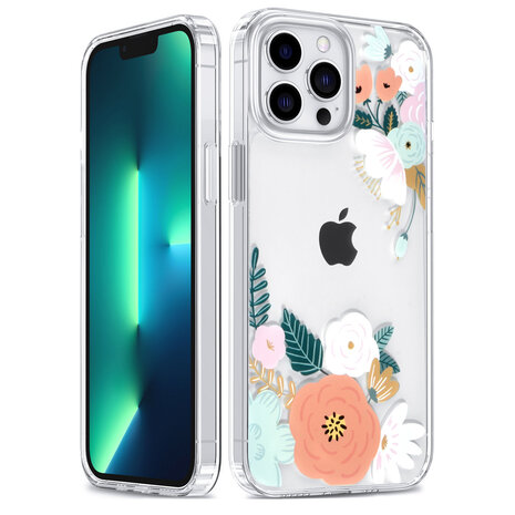 UNIQ Accessory UNIQ Accessory iPhone 13 Pro Max Case - Transparent - Floral Print 1 UNIQ Accessory UNIQ Accessory iPhone 13 Pro Max Case - Transparent - Floral Print 1