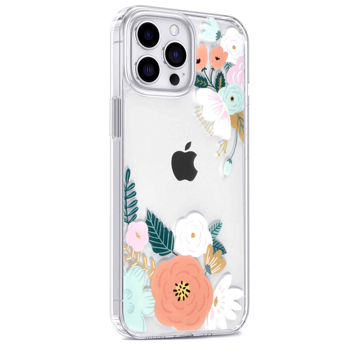 UNIQ Accessory UNIQ Accessory iPhone 13 Pro Max Backcover hoesje - Transparant - Floral Print 1, foto 2 van 4