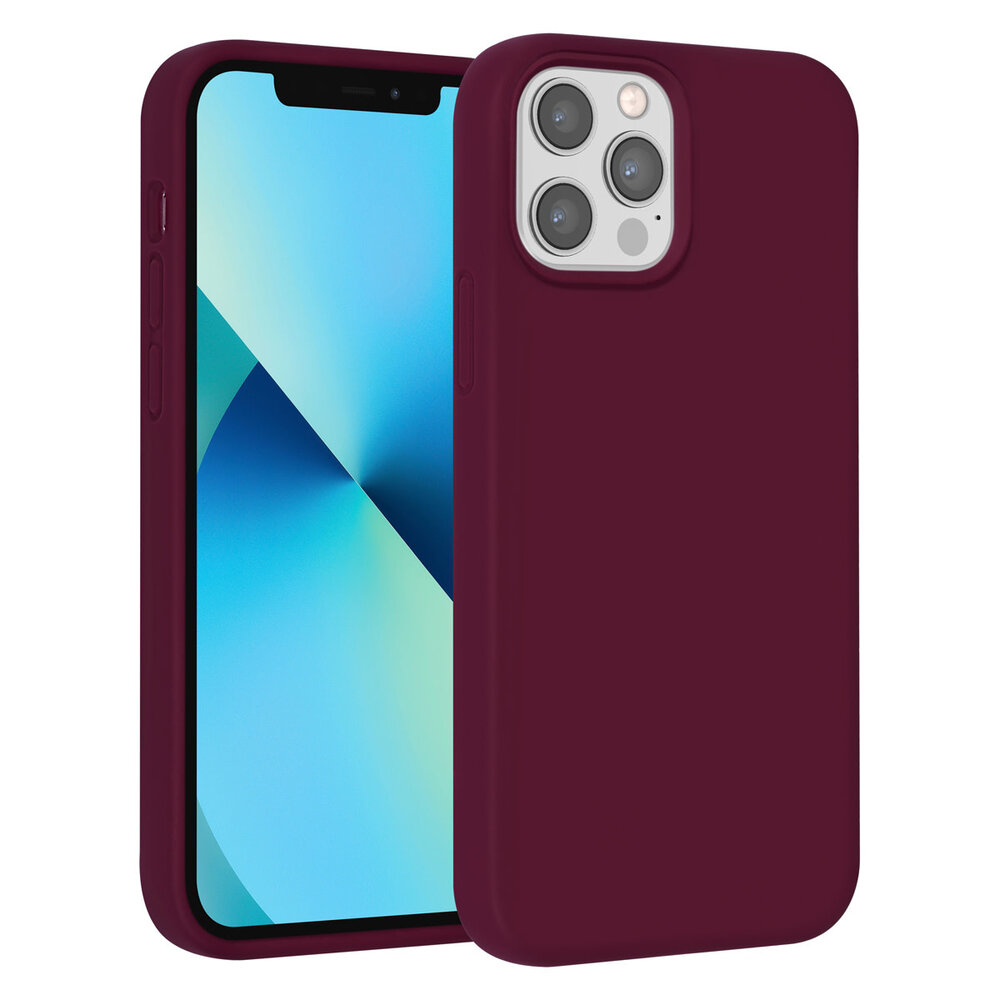 UNIQ Accessory UNIQ Accessory iPhone 12 - 12 Pro Premium Backcover hoesje - Bordeaux UNIQ Accessory UNIQ Accessory iPhone 12 - 12 Pro Premium Backcover hoesje - Bordeaux