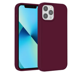 UNIQ Accessory UNIQ Accessory iPhone 12 - 12 Pro Premium Backcover hoesje - Bordeaux UNIQ Accessory UNIQ Accessory iPhone 12 - 12 Pro Premium Backcover hoesje - Bordeaux