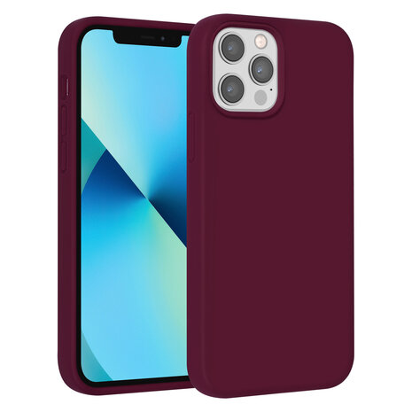 UNIQ Accessory UNIQ Accessory iPhone 12 - 12 Pro Premium Backcover hoesje - Bordeaux UNIQ Accessory UNIQ Accessory iPhone 12 - 12 Pro Premium Backcover hoesje - Bordeaux