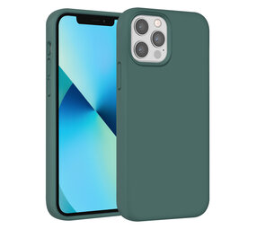 UNIQ Accessory UNIQ Accessory iPhone 12 - 12 Pro Premium Backcover hoesje - Groen UNIQ Accessory UNIQ Accessory iPhone 12 - 12 Pro Premium Backcover hoesje - Groen