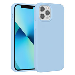 UNIQ Accessory iPhone 12 - 12 Pro Premium Backcover hoesje - LichtBlauw