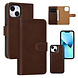 UNIQ Accessory UNIQ Accessory iPhone 13 Mini 2 in 1 Booktype en Backcover Pasjeshouder - Bruin UNIQ Accessory UNIQ Accessory iPhone 13 Mini 2 in 1 Booktype en Backcover Pasjeshouder - Bruin