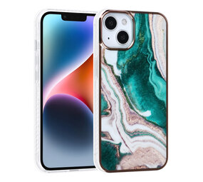 UNIQ Accessory UNIQ Accessory iPhone 14 & 13 TPU Hulle - Marble Green UNIQ Accessory UNIQ Accessory iPhone 14 & 13 TPU Hulle - Marble Green