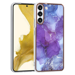 UNIQ Accessory Samsung Galaxy S22 Plus TPU Backcover - Marble Purple