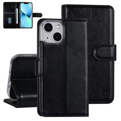 UNIQ Accessory Étui iPhone 13 Mini - Porte-cartes pour 3 cartes - Fermeture magnétique - Noir