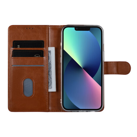 UNIQ Accessory UNIQ Accessory iPhone 13 & 14 Book-Case hul - Kartenhalter fur 3 Karten - Magnetverschluss - Hellbraun UNIQ Accessory UNIQ Accessory iPhone 13 & 14 Book-Case hul - Kartenhalter fur 3 Karten - Magnetverschluss - Hellbraun