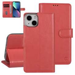 UNIQ Accessory iPhone 13 & 14 Book Case hoesje - Pasjeshouder voor 3 pasjes - Magneetsluiting - Roze