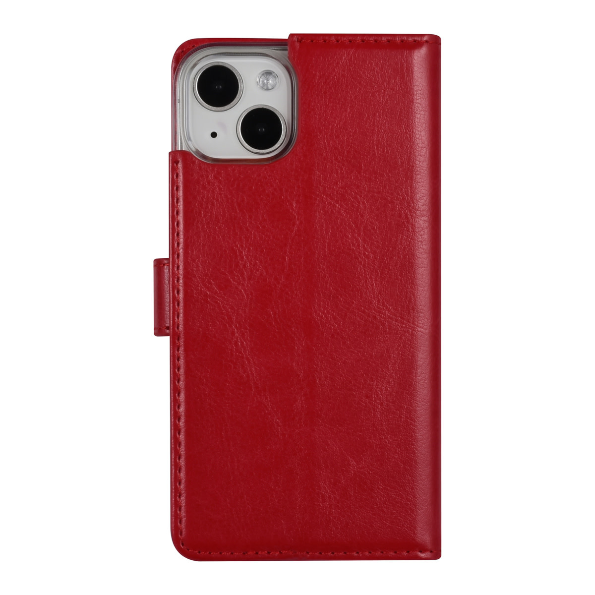 UNIQ Accessory UNIQ Accessory iPhone 13 & 14 Book Case hoesje - Pasjeshouder voor 3 pasjes - Magneetsluiting - Rood, foto 3 van 5