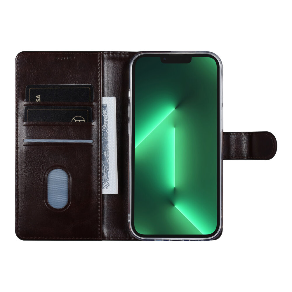 UNIQ Accessory UNIQ Accessory iPhone 13 Pro Booktype Case - Card holder for 3 cards - Magnetic closure - Dark Brown UNIQ Accessory UNIQ Accessory iPhone 13 Pro Booktype Case - Card holder for 3 cards - Magnetic closure - Dark Brown