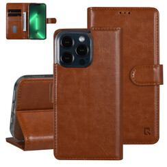 UNIQ Accessory iPhone 13 Pro Book-Case hul - Kartenhalter für 3 Karten - Magnetverschluss - Hellbraun