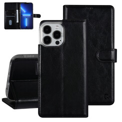UNIQ Accessory Étui iPhone 13 Pro Max - Porte-cartes pour 3 cartes - Fermeture magnétique - Noir