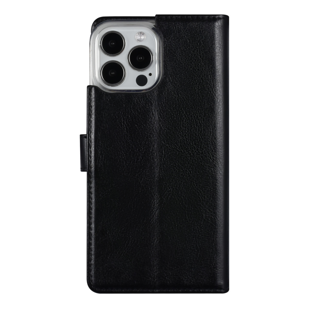 UNIQ Accessory UNIQ Accessory iPhone 13 Pro Max Book Case hoesje - Pasjeshouder voor 3 pasjes - Magneetsluiting - Zwart, foto 3 van 5