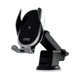 UNIQ Accessory UNIQ Accessory 3-in-1 draadloze Telefoonhouder en oplader voor in de auto - Zwart UNIQ Accessory UNIQ Accessory 3-in-1 draadloze Telefoonhouder en oplader voor in de auto - Zwart