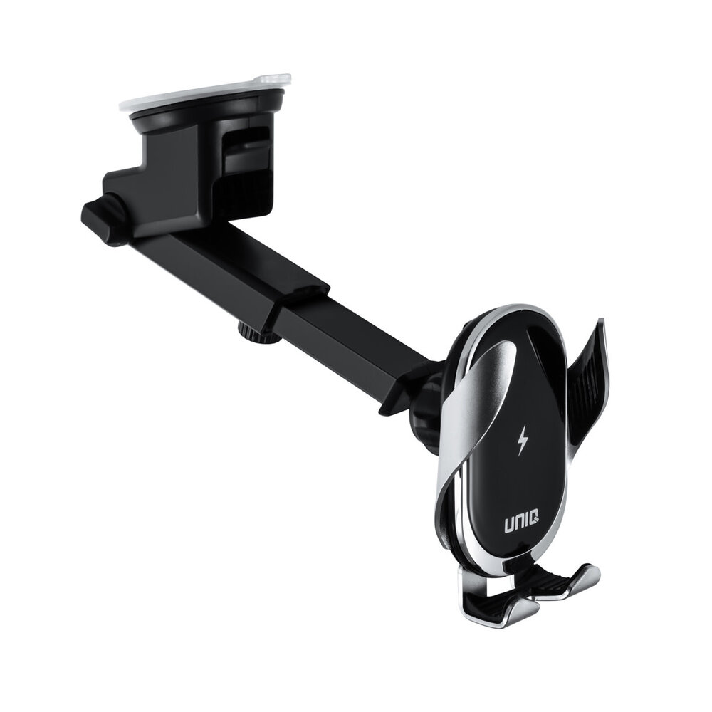 UNIQ Accessory UNIQ Accessory 3-in-1 draadloze Telefoonhouder en oplader voor in de auto - Zwart UNIQ Accessory UNIQ Accessory 3-in-1 draadloze Telefoonhouder en oplader voor in de auto - Zwart