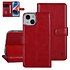 UNIQ Accessory iPhone 14 & 13 Book-Case hul - Kartenhalter fur 3 Karten - Magnetverschluss - Rot UNIQ Accessory iPhone 14 & 13 Book-Case hul - Kartenhalter fur 3 Karten - Magnetverschluss - Rot