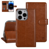 UNIQ Accessory UNIQ Accessory iPhone 14 Pro Booktype Case - Card holder for 3 cards - Magnetic closure - Light Brown UNIQ Accessory UNIQ Accessory iPhone 14 Pro Booktype Case - Card holder for 3 cards - Magnetic closure - Light Brown