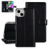 UNIQ Accessory iPhone 14 & 15 Plus Book Case hoesje - Pasjeshouder voor 3 pasjes - Magneetsluiting - Hanger - Zwart UNIQ Accessory iPhone 14 & 15 Plus Book Case hoesje - Pasjeshouder voor 3 pasjes - Magneetsluiting - Hanger - Zwart