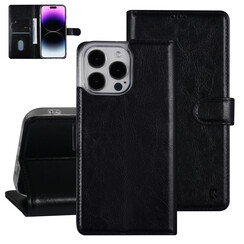 UNIQ Accessory iPhone 14 Pro Max Booktype Case - Card holder for 3 cards - Magnetic closure - Black