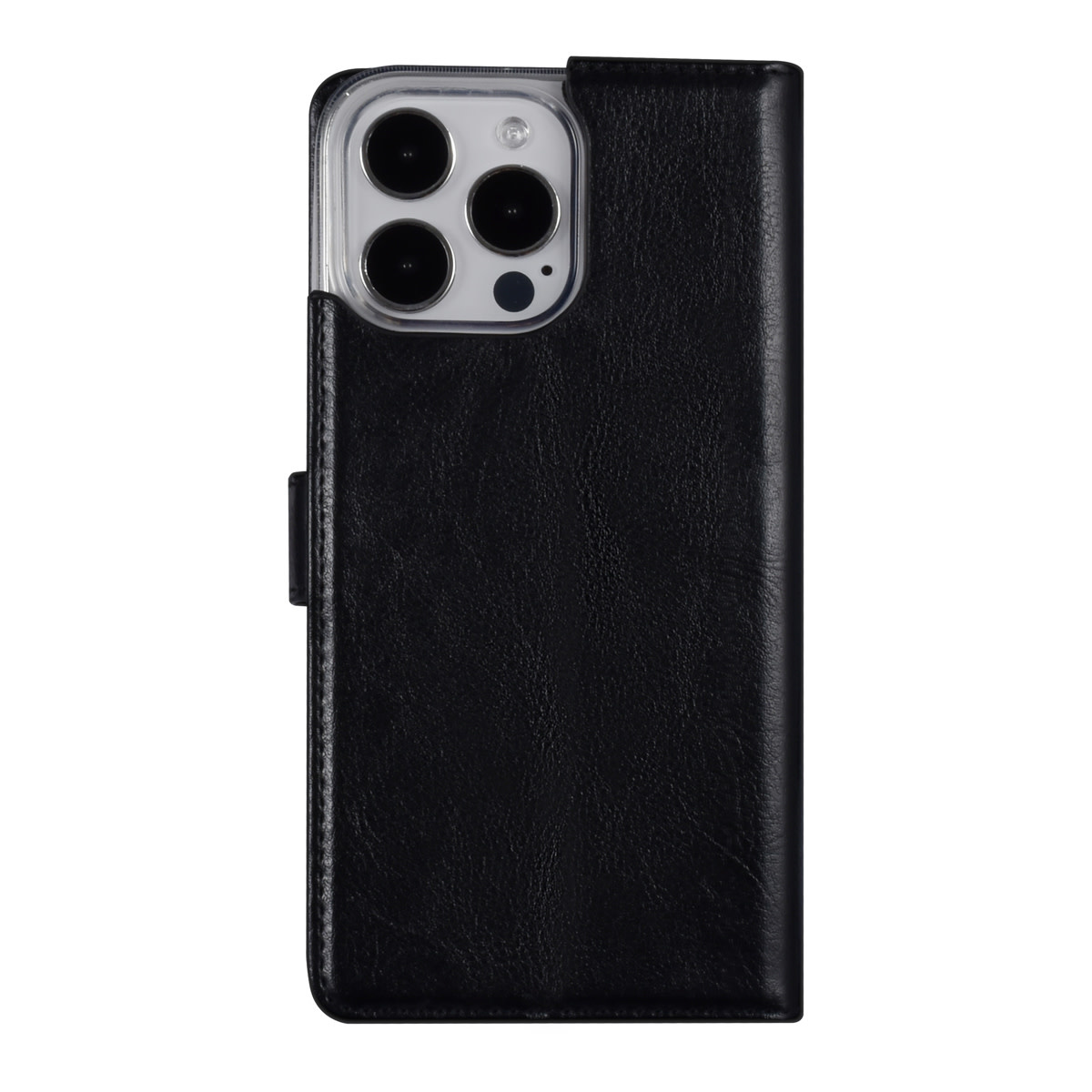 UNIQ Accessory UNIQ Accessory iPhone 14 Pro Max Book Case hoesje - Pasjeshouder voor 3 pasjes - Hanger - Zwart, foto 3 van 5