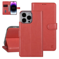 UNIQ Accessory iPhone 14 Pro Max Booktype Case - Card holder for 3 cards - Magnetic closure - Pink
