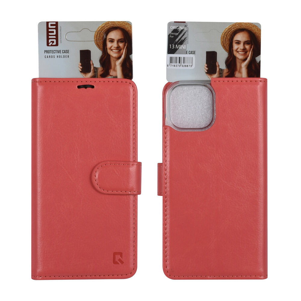 UNIQ Accessory UNIQ Accessory Etui iPhone 13 & 14 - Porte-cartes pour 3 cartes - Fermeture magnetique - Rose UNIQ Accessory UNIQ Accessory Etui iPhone 13 & 14 - Porte-cartes pour 3 cartes - Fermeture magnetique - Rose