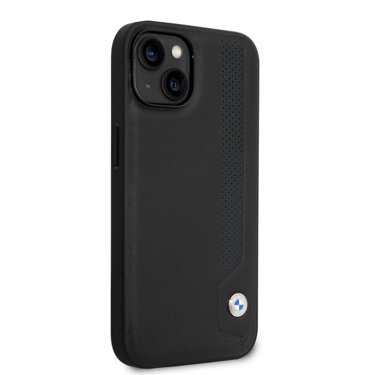 BMW BMW iPhone 14 & 13 Hardcase Backcover - Blue dots - Zwart, foto 4 van 6