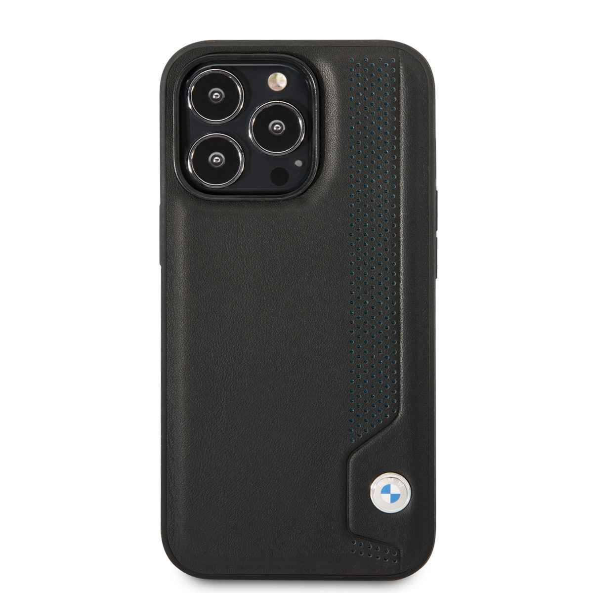 BMW BMW iPhone 14 Pro Max Hardcase Backcover - Blue dots - Zwart, foto 3 van 6