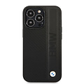BMW BMW iPhone 14 Pro Max Hardcase Backcover - Textured & Logo Stripe - Black