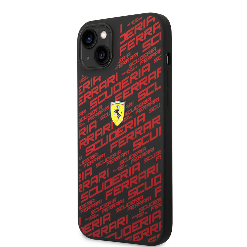 Ferrari Ferrari iPhone 14 & 15 Plus Hardcase-Ruckseite - Scuderia All-Over - Schwarz Ferrari Ferrari iPhone 14 & 15 Plus Hardcase-Ruckseite - Scuderia All-Over - Schwarz