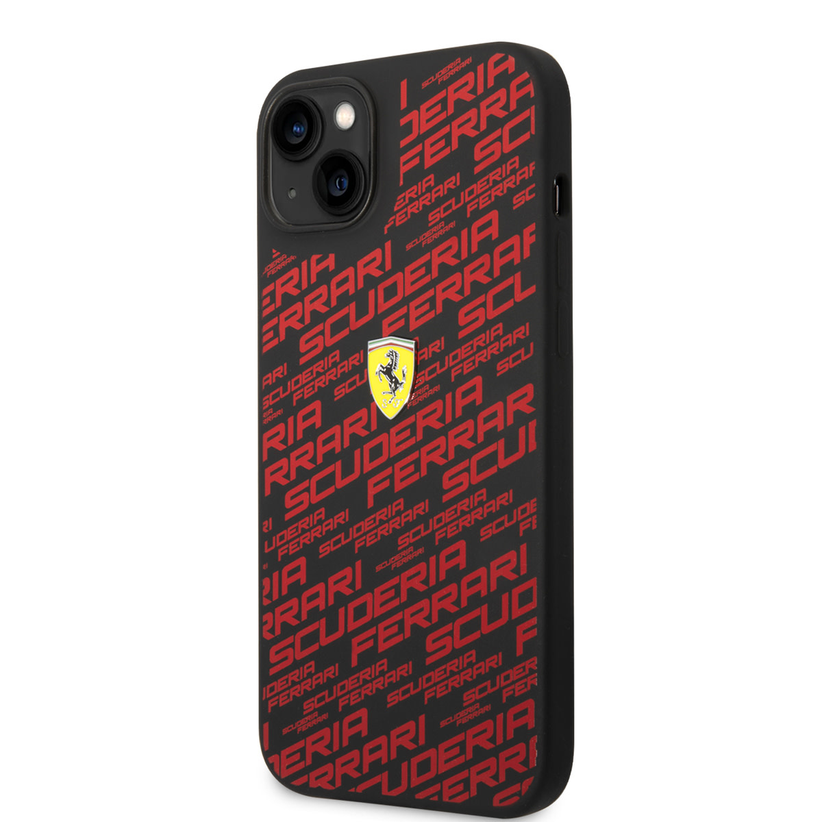 Ferrari Ferrari iPhone 14 & 15 Plus Hardcase Backcover - Scuderia All-Over - Zwart, foto 2 van 6