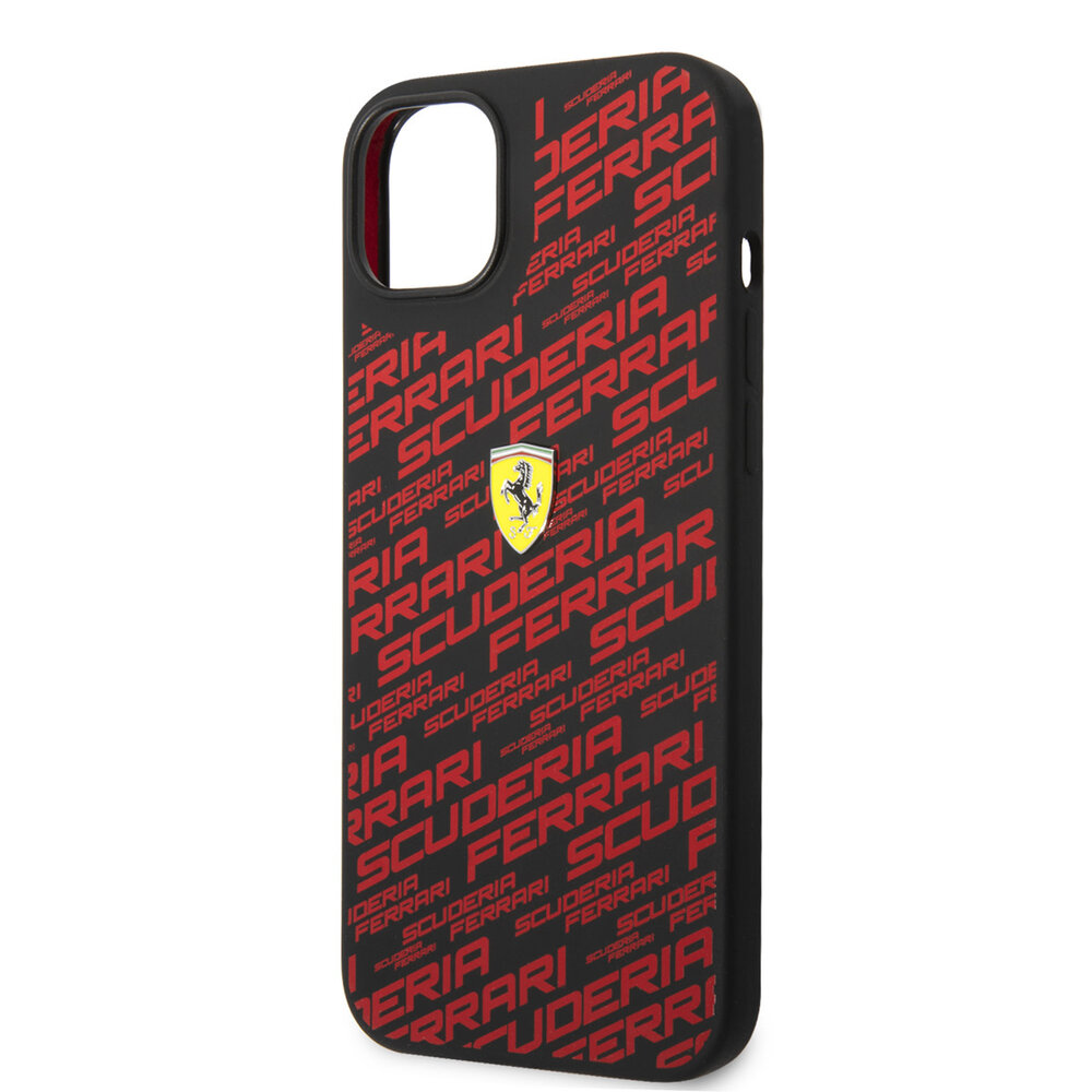 Ferrari Ferrari iPhone 14 & 15 Plus Hardcase-Ruckseite - Scuderia All-Over - Schwarz Ferrari Ferrari iPhone 14 & 15 Plus Hardcase-Ruckseite - Scuderia All-Over - Schwarz