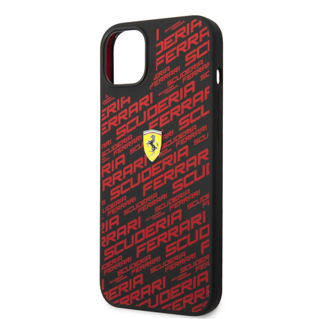 Ferrari Ferrari iPhone 14 & 15 Plus Hardcase-Ruckseite - Scuderia All-Over - Schwarz Ferrari Ferrari iPhone 14 & 15 Plus Hardcase-Ruckseite - Scuderia All-Over - Schwarz