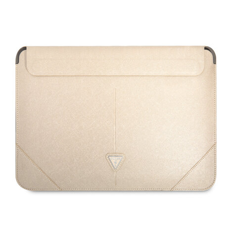 Guess Guess 14 Inch Laptop- und Tablet-Hülle - PU Saffiano - Beige Guess Guess 14 Inch Laptop- und Tablet-Hülle - PU Saffiano - Beige