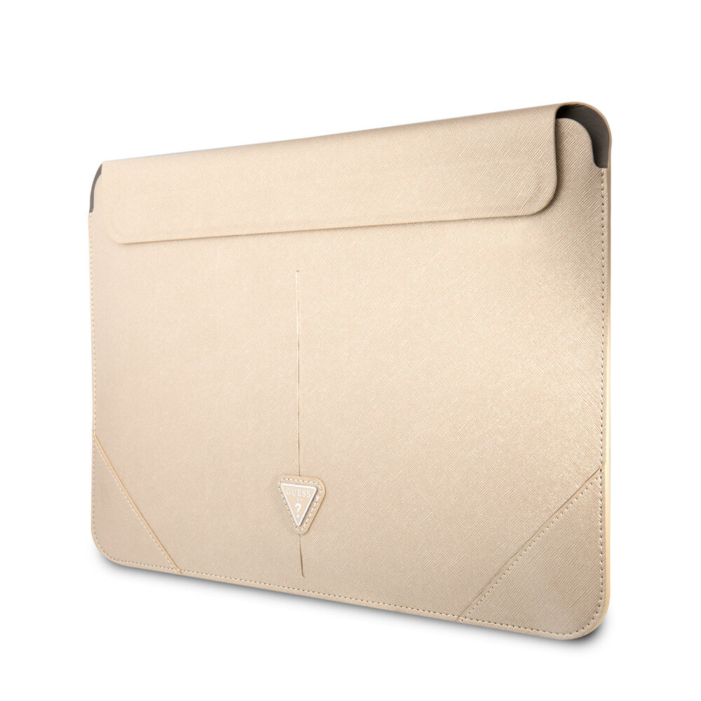 Guess Guess 14 Inch Laptop- en Tablet-Sleeve - PU Saffiano - Beige Guess Guess 14 Inch Laptop- en Tablet-Sleeve - PU Saffiano - Beige