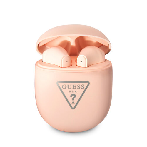 Guess Guess Bluetooth Earbuds - TWS - Triangle Logo - Roze