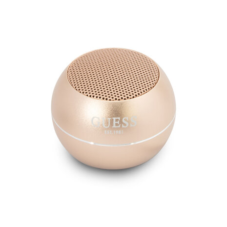 Guess Guess Mini Bluetooth Speaker - 3W Power & 4H Playtime - Gold Guess Guess Mini Bluetooth Speaker - 3W Power & 4H Playtime - Gold