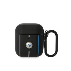 BMW Airpods - Airpods 2 Sig Case - Leather - Color Lines - Black