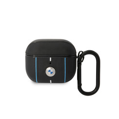 BMW Airpods 3 Sig Case - Leather - Color Lines - Black