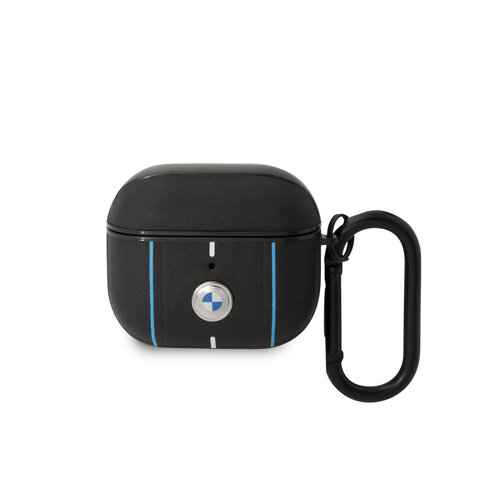 BMW BMW Airpods 3 Sig Case - Leather - Color Lines - Noir
