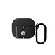 BMW BMW Airpods 3 Sig Case - Leather - Color Lines - Black BMW BMW Airpods 3 Sig Case - Leather - Color Lines - Black