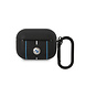 BMW BMW AirPods Pro Sig & Pro 2 Case - Leather - Color Lines - Zwart BMW BMW AirPods Pro Sig & Pro 2 Case - Leather - Color Lines - Zwart