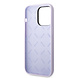 Guess Guess iPhone 14 Pro Silicone Backcover - Metal logo - Purple
