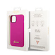 Guess Guess iPhone 14 & 15 Plus Silicone Backcover - Metal logo - Fuchsia