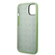 Guess Guess iPhone 14 & 13 Silicone Backcover - Metal logo - Green