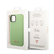 Guess Guess coque en silicone pour iPhone 14 & 13 - Metal logo - Vert
