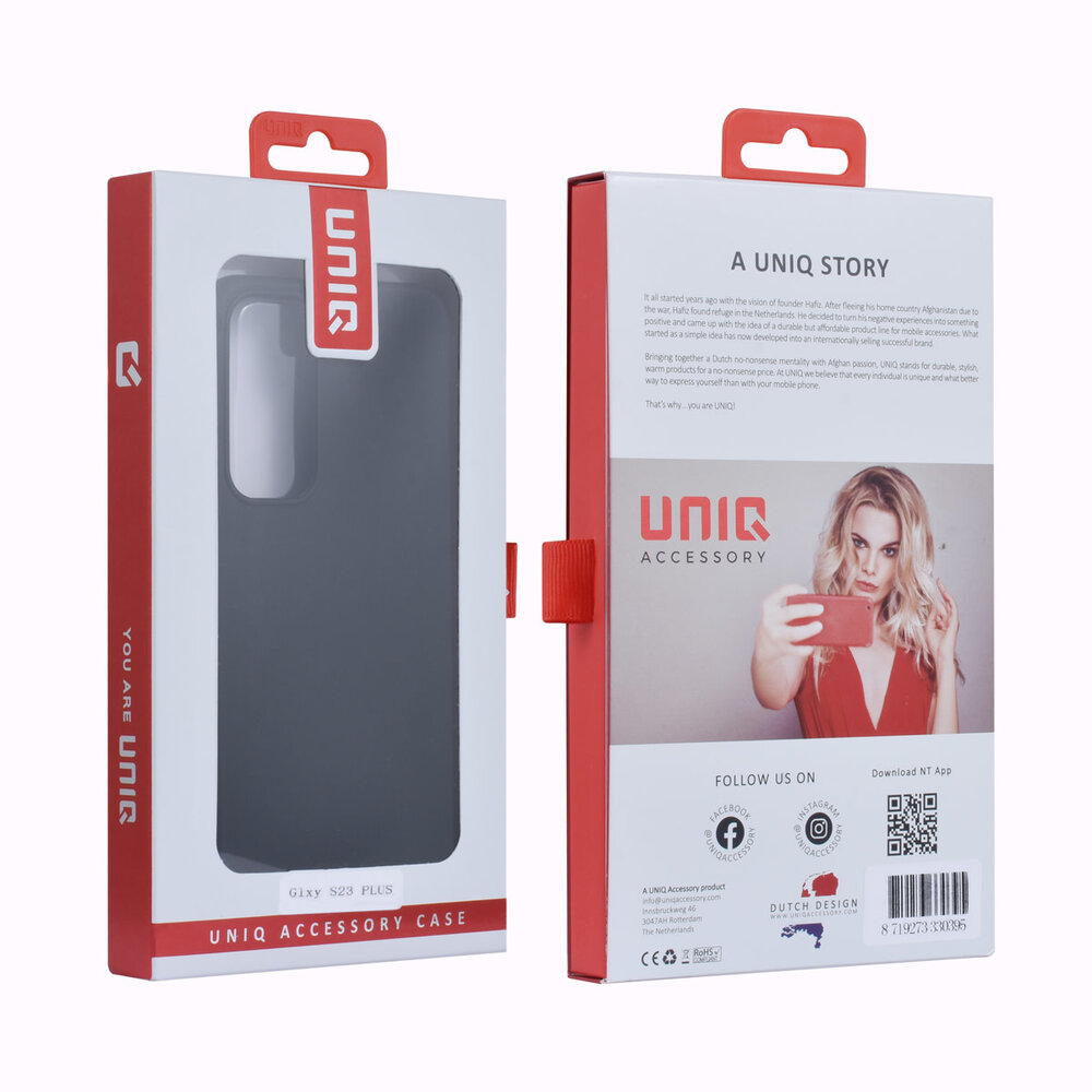 UNIQ Accessory UNIQ Accessory Galaxy S23 Plus TPU Backcover - Zwart UNIQ Accessory UNIQ Accessory Galaxy S23 Plus TPU Backcover - Zwart