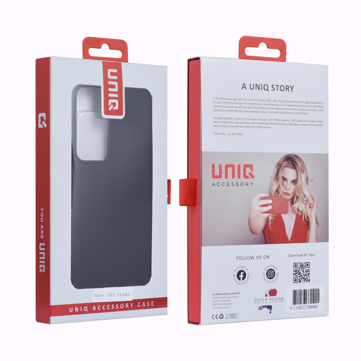 UNIQ Accessory UNIQ Accessory Galaxy S23 Ultra TPU Backcover - Zwart, foto 4 van 4