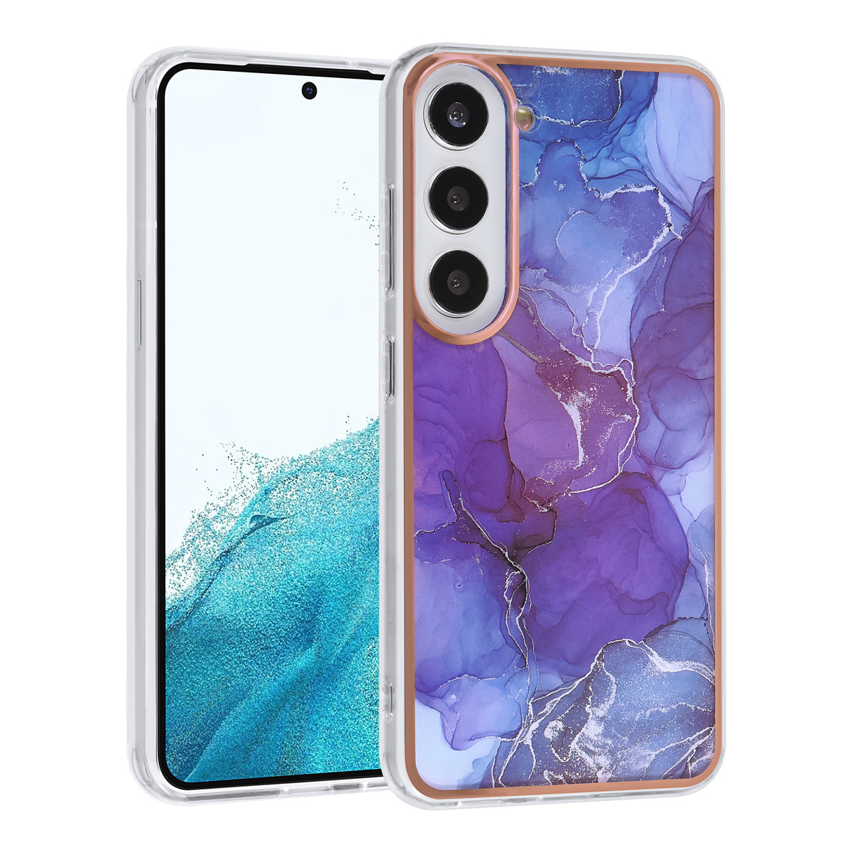 UNIQ Accessory UNIQ Accessory Galaxy S23 TPU Backcover - Marble Purple